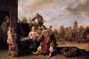 David Teniers the Younger The Painter and His Family oil painting reproduction